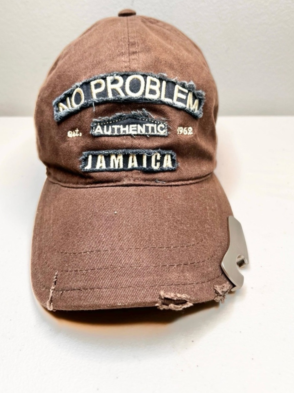 Vintage 1962 Authentic No Problem Jamaica Hat With Opener